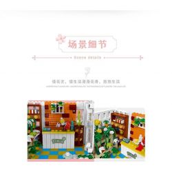 MorkModel 031061 Mork Model 031061 non  SUNSHINE FLOWER HOUSE CỬA HÀNG HOA THỜI GIAN bộ đồ chơi xếp lắp ráp ghép mô hình Modular Buildings FLOWER SHOP Mô Hình Nhà Cửa 1593 khối