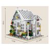MorkModel 031061 Mork Model 031061 non  SUNSHINE FLOWER HOUSE CỬA HÀNG HOA THỜI GIAN bộ đồ chơi xếp lắp ráp ghép mô hình Modular Buildings FLOWER SHOP Mô Hình Nhà Cửa 1593 khối