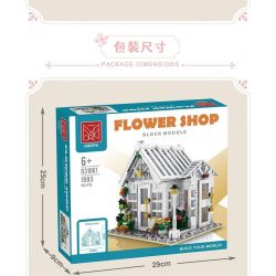 MorkModel 031061 Mork Model 031061 non  SUNSHINE FLOWER HOUSE CỬA HÀNG HOA THỜI GIAN bộ đồ chơi xếp lắp ráp ghép mô hình Modular Buildings FLOWER SHOP Mô Hình Nhà Cửa 1593 khối