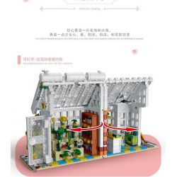 MorkModel 031061 Mork Model 031061 non  SUNSHINE FLOWER HOUSE CỬA HÀNG HOA THỜI GIAN bộ đồ chơi xếp lắp ráp ghép mô hình Modular Buildings FLOWER SHOP Mô Hình Nhà Cửa 1593 khối