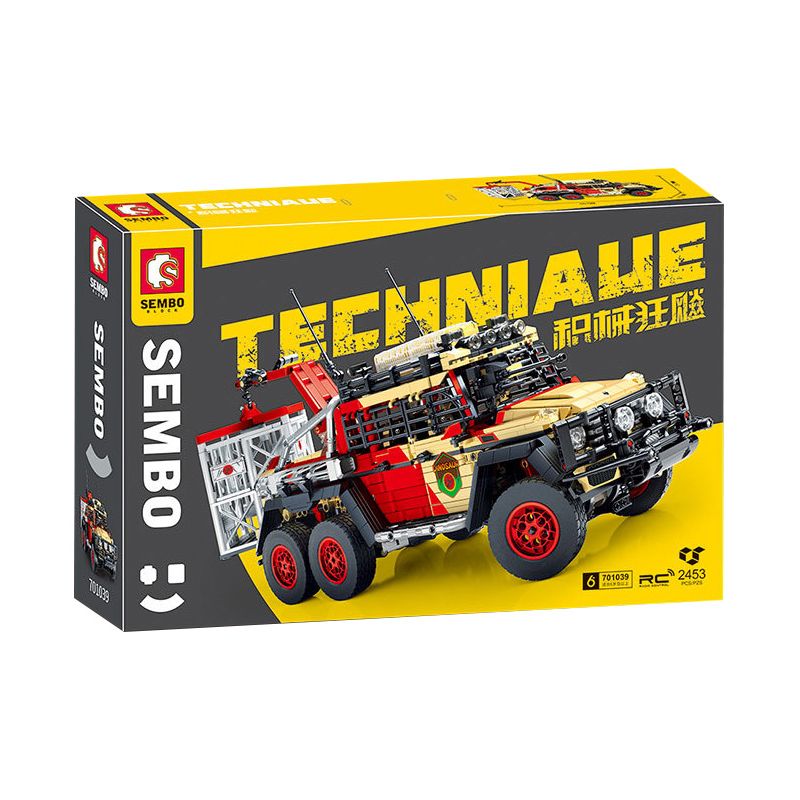 SEMBO 701039 non  THAY ĐỔI XE ĐỊA HÌNH THỢ SĂN CỔ ĐIỆN tỷ lệ 1:14 bộ đồ chơi xếp lắp ráp ghép mô hình  Kỹ Thuật Công Nghệ Cao Mô Hình Phương Tiện 2453 khối