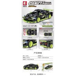 SEMBO 701895 non  ĐIỀU KHIỂN TỪ XA DRAKE RACER bộ đồ chơi xếp lắp ráp ghép mô hình 618 khối