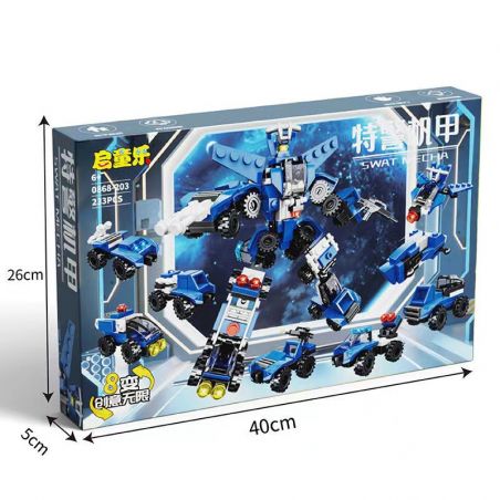 KAI CHILDREN'S MUSIC 0868-203 non  MÁY SWAT bộ đồ chơi xếp lắp ráp ghép mô hình Creator Sáng Tạo 238 khối