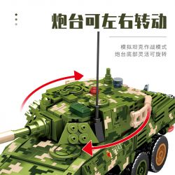 SEMBO 203143 non  XE BỌC THÉP TẤN CÔNG BÁNH LỐP ZTL-11 bộ đồ chơi xếp lắp ráp ghép mô hình Military Army ZTL-11 WHEELED ARMORED ASSAULT VEHICLE Quân Sự Bộ Đội 755 khối