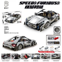 K BOX 10227 non  THIẾT BỊ GIẬN DỮ MASERATI GT tỷ lệ 1:14 bộ đồ chơi xếp lắp ráp ghép mô hình SPEED&FURIOUS 1438 khối