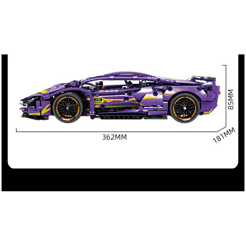 GBL KY1076 1076 non  SIÊU XE RAMBO MÀU TÍM QUYẾN RŨ 1:14 tỷ lệ 1:14 bộ đồ chơi xếp lắp ráp ghép mô hình  Kỹ Thuật Công Nghệ Cao Mô Hình Phương Tiện 1236 khối