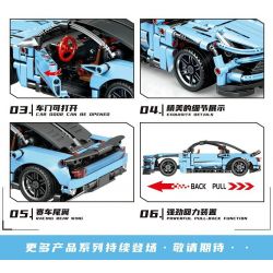 LEIBAO 8215 non  ASH BLUNT MARTIN LÙI XE tỷ lệ 1:24 bộ đồ chơi xếp lắp ráp ghép mô hình  Kỹ Thuật Công Nghệ Cao Mô Hình Phương Tiện 415 khối