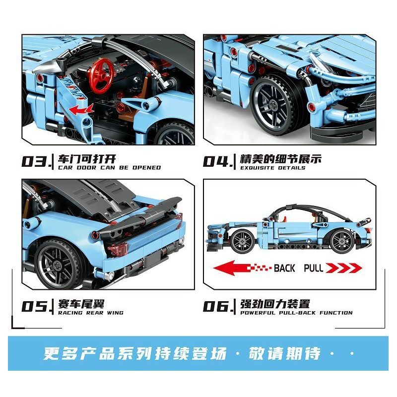 LEIBAO 8215 non  ASH BLUNT MARTIN LÙI XE tỷ lệ 1:24 bộ đồ chơi xếp lắp ráp ghép mô hình  Kỹ Thuật Công Nghệ Cao Mô Hình Phương Tiện 415 khối