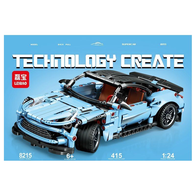 LEIBAO 8215 non  ASH BLUNT MARTIN LÙI XE tỷ lệ 1:24 bộ đồ chơi xếp lắp ráp ghép mô hình  Kỹ Thuật Công Nghệ Cao Mô Hình Phương Tiện 415 khối