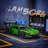 CACO C019 non  XE THỂ THAO LAMBO MÀU XANH LÁ CÂY 1:14 tỷ lệ 1:14 bộ đồ chơi xếp lắp ráp ghép mô hình  Kỹ Thuật Công Nghệ Cao Mô Hình Phương Tiện 1644 khối