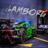 CACO C019 non  XE THỂ THAO LAMBO MÀU XANH LÁ CÂY 1:14 tỷ lệ 1:14 bộ đồ chơi xếp lắp ráp ghép mô hình  Kỹ Thuật Công Nghệ Cao Mô Hình Phương Tiện 1644 khối