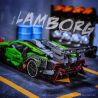 CACO C019 non  XE THỂ THAO LAMBO MÀU XANH LÁ CÂY 1:14 tỷ lệ 1:14 bộ đồ chơi xếp lắp ráp ghép mô hình  Kỹ Thuật Công Nghệ Cao Mô Hình Phương Tiện 1644 khối