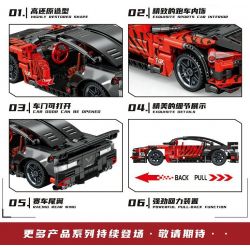 LEIBAO 8213 non  CORVETTE KÉO LẠI XE tỷ lệ 1:24 bộ đồ chơi xếp lắp ráp ghép mô hình  Kỹ Thuật Công Nghệ Cao Mô Hình Phương Tiện 453 khối
