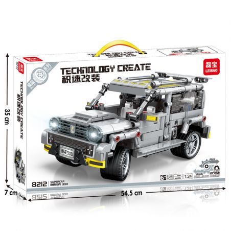 LEIBAO 8212 non  XE LÙI CYBER ?​TANK 300 tỷ lệ 1:24 bộ đồ chơi xếp lắp ráp ghép mô hình  Kỹ Thuật Công Nghệ Cao Mô Hình Phương Tiện 454 khối