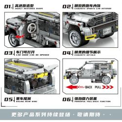 LEIBAO 8212 non  XE LÙI CYBER ?​TANK 300 tỷ lệ 1:24 bộ đồ chơi xếp lắp ráp ghép mô hình  Kỹ Thuật Công Nghệ Cao Mô Hình Phương Tiện 454 khối