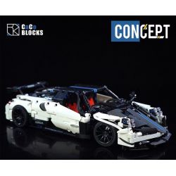 CACO C017 non  XE THỂ THAO PAGANI 1:14 tỷ lệ 1:14 bộ đồ chơi xếp lắp ráp ghép mô hình  Kỹ Thuật Công Nghệ Cao Mô Hình Phương Tiện 1443 khối