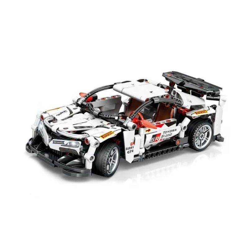 LEIBAO 8209 non Lego SUPRA BULL ÁC QUỶ KÉO LẠI XE tỷ lệ 1:24 bộ đồ chơi xếp lắp ráp ghép mô hình Creator Sáng Tạo 421 khối