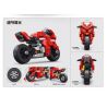 GAOMISI T1027-B 1027-B non  XE GẮN MÁY MÀU ĐỎ bộ đồ chơi xếp lắp ráp ghép mô hình Motorcycle Motorbike Xe Hai Bánh 234 khối