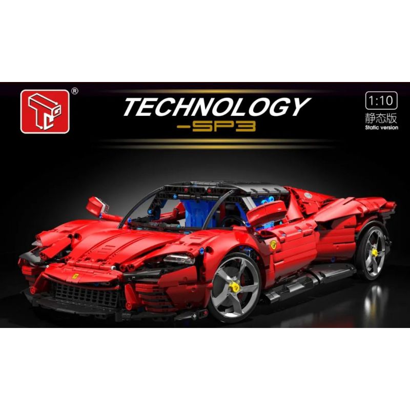 TA GAOLE T5032 5032 non  FERRARI DAYTONA SP3 1:10 tỷ lệ 1:10 bộ đồ chơi xếp lắp ráp ghép mô hình  Kỹ Thuật Công Nghệ Cao Mô Hình Phương Tiện 2438 khối