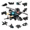 FORANGE FC3824 3824 non  THUNDER GUNSHIP 10 KẾT HỢP bộ đồ chơi xếp lắp ráp ghép mô hình Creator 3 In 1 Sáng Tạo Với 3 Mẫu