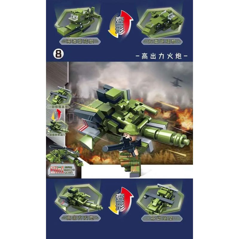 JP 68006 non  MÁY BAY TRỰC THĂNG VŨ TRANG HẠNG NẶNG CỦA VƯƠNG QUỐC 8 TỔ HỢP XE TĂNG X-1 CHỈ HUY CƠ ĐỘNG CHIẾN ĐẤU PHOENIX TÀU TOMCAT NGẦM CHẠY BẰNG NĂNG LƯỢNG HẠT NHÂN CÁNH DELTA ĐỔ BỘ BÃI BIỂN PHÁO CÔNG SUẤT CAO bộ đồ chơi xếp lắp ráp ghép mô hình Military Army PEACE Quân Sự Bộ Đội 791 khối