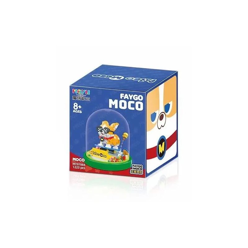 MOYU BLOCK MY97084 97084 non  CHÚ CHÓ BAY MOCO bộ đồ chơi xếp lắp ráp ghép mô hình Creator FAYGO MOCO Sáng Tạo 1223 khối