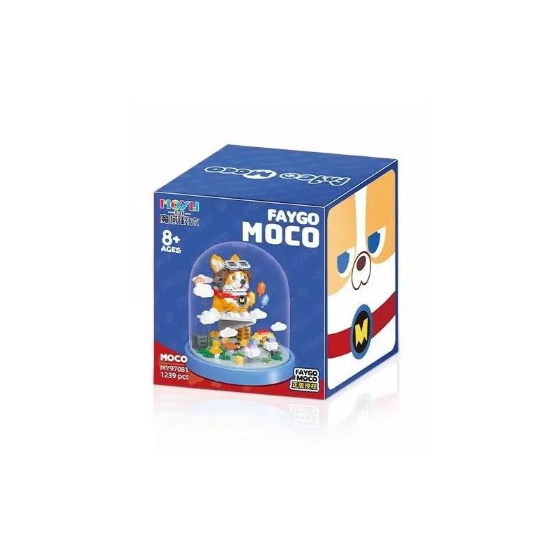 MOYU BLOCK MY97081 97081 non  CHÚ CHÓ BAY MOCO bộ đồ chơi xếp lắp ráp ghép mô hình Creator FAYGO MOCO Sáng Tạo 1239 khối
