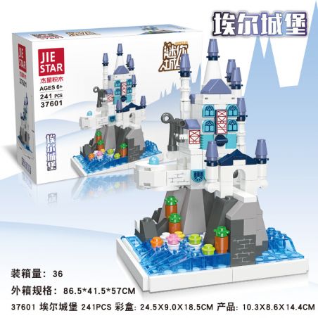 JIESTAR 37601 non  LÂU ĐÀI EL bộ đồ chơi xếp lắp ráp ghép mô hình 241 khối