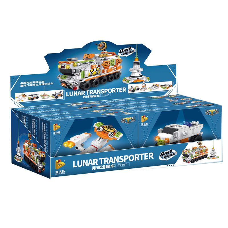 PanlosBrick 633087 Panlos Brick 633087 non  PHƯƠNG TIỆN VẬN CHUYỂN MẶT TRĂNG 8 TỔ HỢP bộ đồ chơi xếp lắp ráp ghép mô hình Creator LUNAR TRANSPORTER Sáng Tạo 702 khối