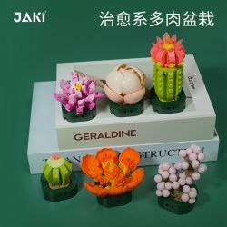 JAKI JK2728 2728 non  CÂY GỖ MỌNG NƯỚC 6 LOẠI VŨ ĐIỆU HOÀNG HÔN ĐÀO TRỨNG XƯƠNG RỒNG HỔ PHÁCH VÀNG MẪU ĐƠN TÍM bộ đồ chơi xếp lắp ráp ghép mô hình Flowers PLANTE Hoa
