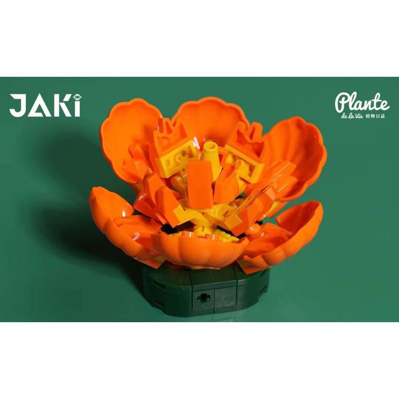 JAKI JK2728 2728 non  CÂY GỖ MỌNG NƯỚC 6 LOẠI VŨ ĐIỆU HOÀNG HÔN ĐÀO TRỨNG XƯƠNG RỒNG HỔ PHÁCH VÀNG MẪU ĐƠN TÍM bộ đồ chơi xếp lắp ráp ghép mô hình Flowers PLANTE Hoa