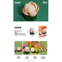 JAKI JK2728 2728 non  CÂY GỖ MỌNG NƯỚC 6 LOẠI VŨ ĐIỆU HOÀNG HÔN ĐÀO TRỨNG XƯƠNG RỒNG HỔ PHÁCH VÀNG MẪU ĐƠN TÍM bộ đồ chơi xếp lắp ráp ghép mô hình Flowers PLANTE Hoa