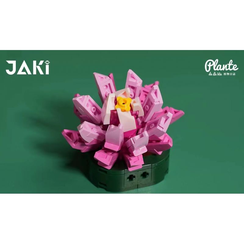 JAKI JK2728 2728 non  CÂY GỖ MỌNG NƯỚC 6 LOẠI VŨ ĐIỆU HOÀNG HÔN ĐÀO TRỨNG XƯƠNG RỒNG HỔ PHÁCH VÀNG MẪU ĐƠN TÍM bộ đồ chơi xếp lắp ráp ghép mô hình Flowers PLANTE Hoa