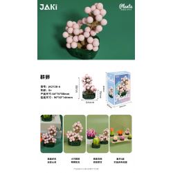JAKI JK2728 2728 non  CÂY GỖ MỌNG NƯỚC 6 LOẠI VŨ ĐIỆU HOÀNG HÔN ĐÀO TRỨNG XƯƠNG RỒNG HỔ PHÁCH VÀNG MẪU ĐƠN TÍM bộ đồ chơi xếp lắp ráp ghép mô hình Flowers PLANTE Hoa