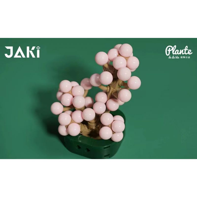 JAKI JK2728 2728 non  CÂY GỖ MỌNG NƯỚC 6 LOẠI VŨ ĐIỆU HOÀNG HÔN ĐÀO TRỨNG XƯƠNG RỒNG HỔ PHÁCH VÀNG MẪU ĐƠN TÍM bộ đồ chơi xếp lắp ráp ghép mô hình Flowers PLANTE Hoa