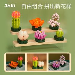 JAKI JK2728 2728 non  CÂY GỖ MỌNG NƯỚC 6 LOẠI VŨ ĐIỆU HOÀNG HÔN ĐÀO TRỨNG XƯƠNG RỒNG HỔ PHÁCH VÀNG MẪU ĐƠN TÍM bộ đồ chơi xếp lắp ráp ghép mô hình Flowers PLANTE Hoa