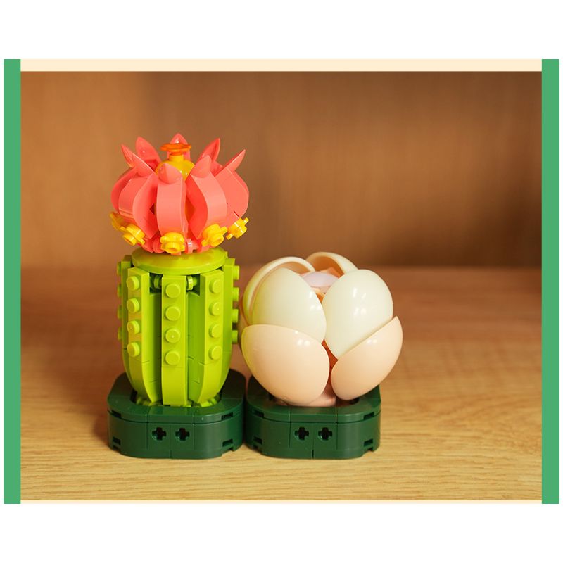 JAKI JK2728 2728 non  CÂY GỖ MỌNG NƯỚC 6 LOẠI VŨ ĐIỆU HOÀNG HÔN ĐÀO TRỨNG XƯƠNG RỒNG HỔ PHÁCH VÀNG MẪU ĐƠN TÍM bộ đồ chơi xếp lắp ráp ghép mô hình Flowers PLANTE Hoa