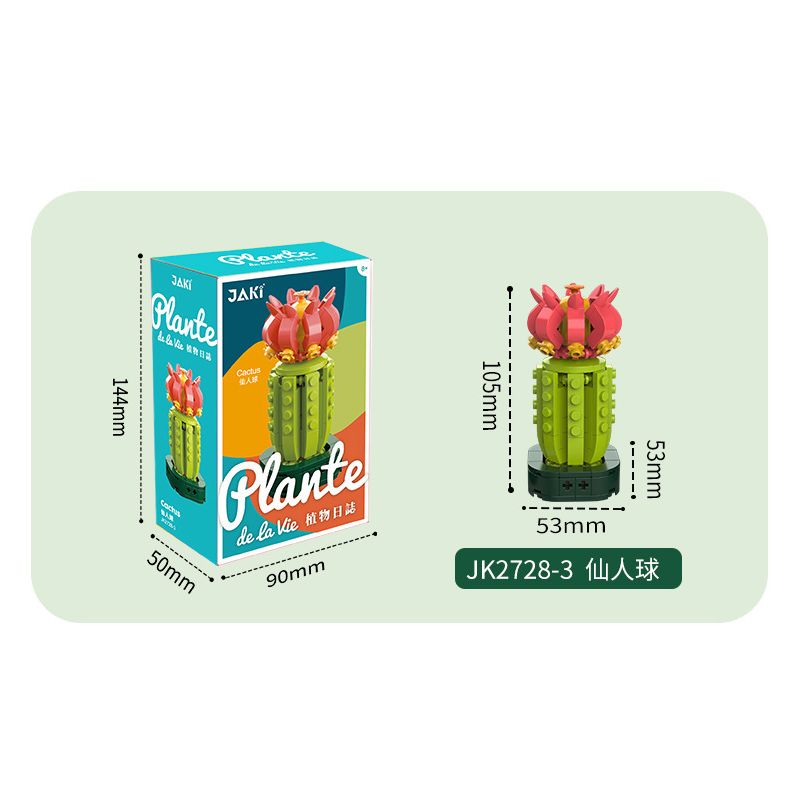 JAKI JK2728 2728 non  CÂY GỖ MỌNG NƯỚC 6 LOẠI VŨ ĐIỆU HOÀNG HÔN ĐÀO TRỨNG XƯƠNG RỒNG HỔ PHÁCH VÀNG MẪU ĐƠN TÍM bộ đồ chơi xếp lắp ráp ghép mô hình Flowers PLANTE Hoa