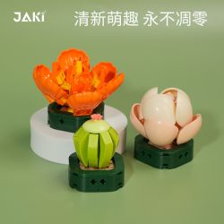 JAKI JK2728 2728 non  CÂY GỖ MỌNG NƯỚC 6 LOẠI VŨ ĐIỆU HOÀNG HÔN ĐÀO TRỨNG XƯƠNG RỒNG HỔ PHÁCH VÀNG MẪU ĐƠN TÍM bộ đồ chơi xếp lắp ráp ghép mô hình Flowers PLANTE Hoa