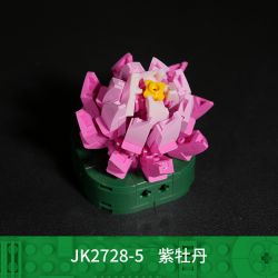 JAKI JK2728 2728 non  CÂY GỖ MỌNG NƯỚC 6 LOẠI VŨ ĐIỆU HOÀNG HÔN ĐÀO TRỨNG XƯƠNG RỒNG HỔ PHÁCH VÀNG MẪU ĐƠN TÍM bộ đồ chơi xếp lắp ráp ghép mô hình Flowers PLANTE Hoa