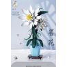 QIZHILE 92034 non  BIỂU MÔ bộ đồ chơi xếp lắp ráp ghép mô hình Flowers EPIPHYLLUM Hoa