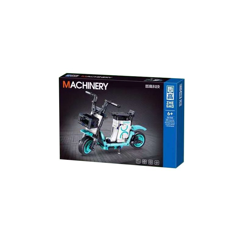 ZHEGAO QL1265 1265 non Lego XE ĐIỆN DÙNG CHUNG XIAOQING bộ đồ chơi xếp lắp ráp ghép mô hình Technic MACHINERY Kỹ Thuật Công Nghệ Cao Mô Hình Phương Tiện 331 khối