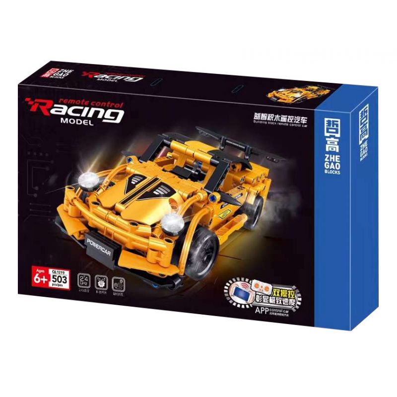 ZHEGAO QL1219 1219 non Lego XẾP HÌNH SIÊU XE XUNPU ĐIỀU KHIỂN TỪ XA bộ đồ chơi xếp lắp ráp ghép mô hình Technic Kỹ Thuật Công Nghệ Cao Mô Hình Phương Tiện 503 khối