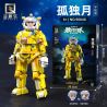QIZHILE 90040 non  BỘ ĐỒ VŨ TRỤ MA LANXING bộ đồ chơi xếp lắp ráp ghép mô hình Moon Man Người Đàn Ông Trên Mặt Trăng