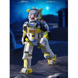 QIZHILE 90040 non  BỘ ĐỒ VŨ TRỤ MA LANXING bộ đồ chơi xếp lắp ráp ghép mô hình Moon Man Người Đàn Ông Trên Mặt Trăng