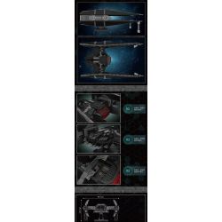 MouldKing 21025 Mould King 21025 REBRICKABLE MOC-33990 33990 MOC33990 non  MÁY BAY CHIẾN ĐẤU CÀ VẠT CỦA KYLO REN bộ đồ chơi xếp lắp ráp ghép mô hình Star Wars KYLO REN TIE FIGTHER Chiến Tranh Giữa Các Vì Sao 3619 khối