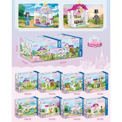 ZHEGAO QL1186 1186 non  LÂU ĐÀI WINDSOR 8 KHU VƯỜN bộ đồ chơi xếp lắp ráp ghép mô hình Girl WINDSOR CASTLE Con Gái 819 khối