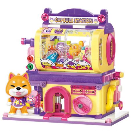 KEEPPLEY K28010 28010 non  MÁY GACHA SHIBA INU bộ đồ chơi xếp lắp ráp ghép mô hình LOVELY STREET