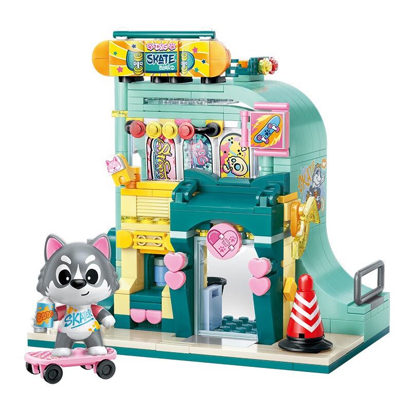 KEEPPLEY K28009 28009 non Lego CỬA HÀNG VÁN TRƯỢT ERHA bộ đồ chơi xếp lắp ráp ghép mô hình LOVELY STREET