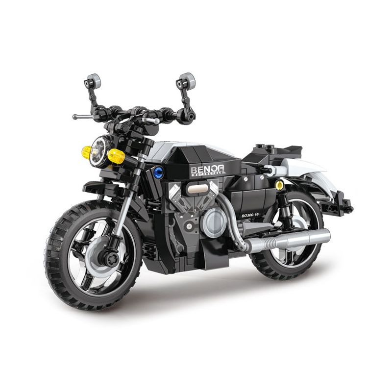 Kazi KY6128 6128 non Lego XE MÁY NHANH BENOA-ROCK300 bộ đồ chơi xếp lắp ráp ghép mô hình Motorcycle Motorbike Xe Hai Bánh 285 khối